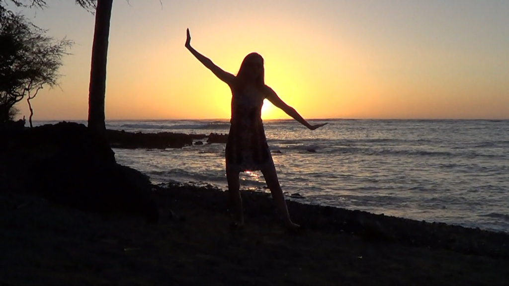 Hawaii Dance 036 - Sunset in 'Anaeho'omalu Bay