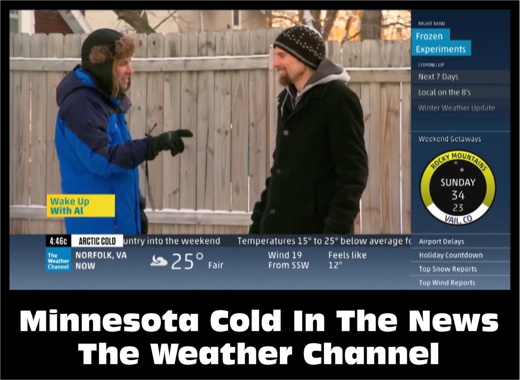 Minnesota Cold In The News The Weather Channel’s Wake Up with Al